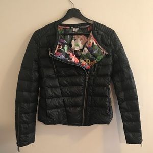 BCBG GENERATION moto-style puffer jacket